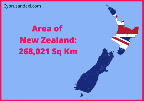 Area of New Zealand compared to Sicily