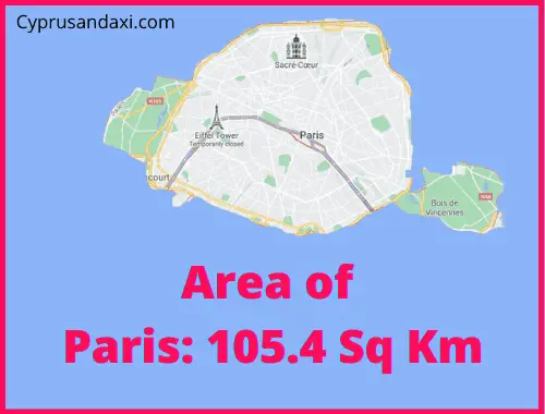 Area of Paris compared to Sicily