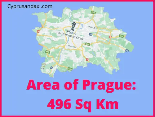 Area of Prague compared to Corfu