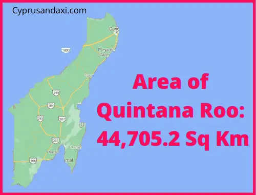 Area of Quintana Roo compared to Tenerife