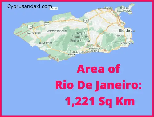Area of Rio De Janeiro compared to Tenerife