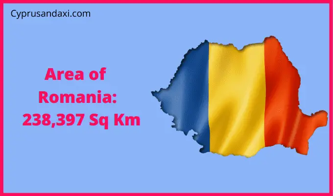 Area of Romania compared to Sicily