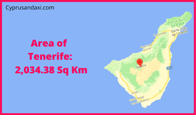 Area of Tenerife compared to Puerto Vallarta