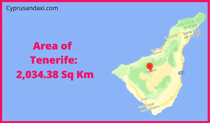 Area of Tenerife compared to Rhode Island