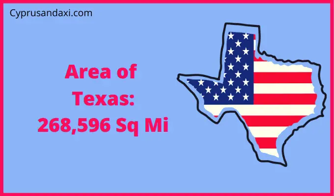 Area of Texas compared to Michigan