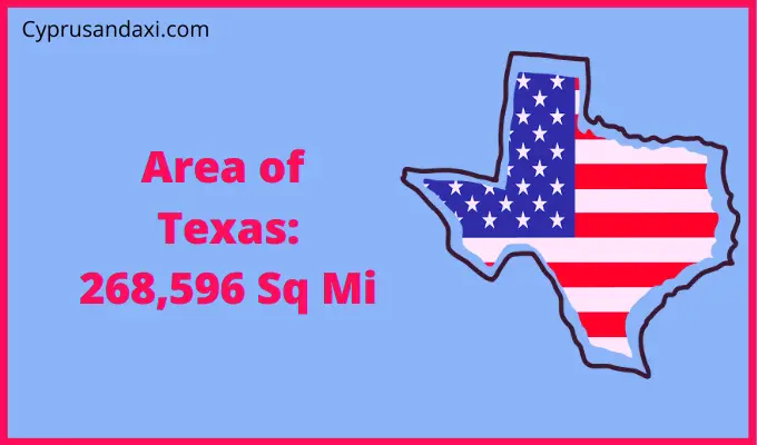 Area of Texas compared to North Carolina