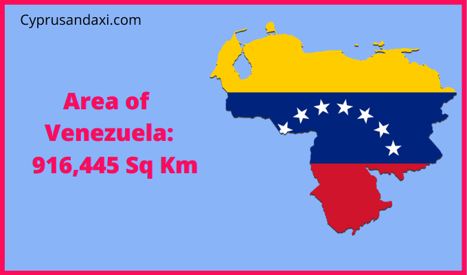 Area of Venezuela compared to Tenerife