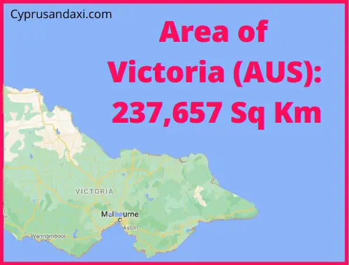 Area of Victoria state of Australia compared to Sicily