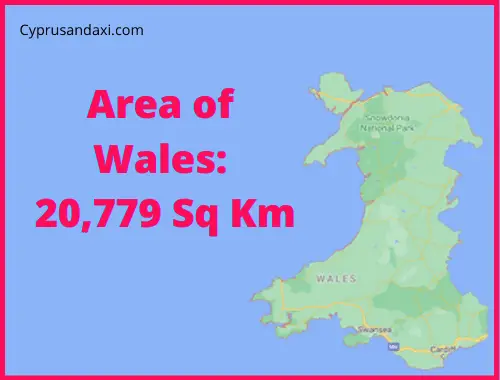 Area of Wales compared to Sardinia