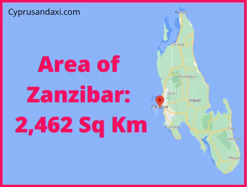 Area of Zanzibar compared to Tenerife