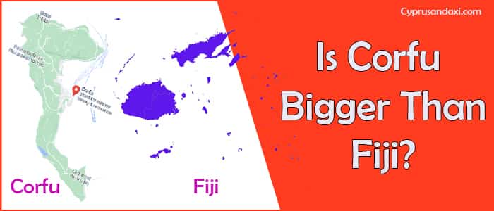 Is Corfu bigger than Fiji