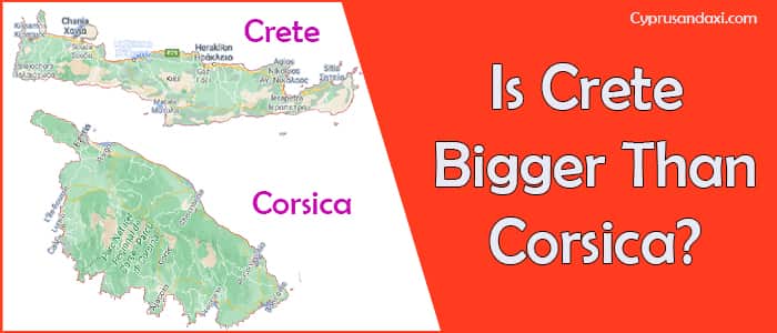 Is Crete bigger than Corsica