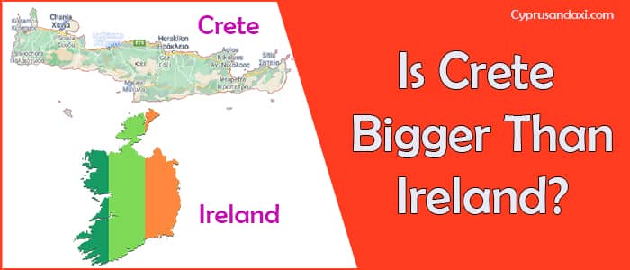 Is Crete bigger than Ireland