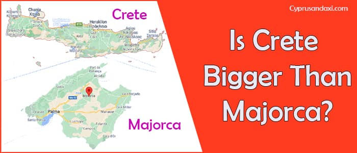 Is Crete bigger than Majorca