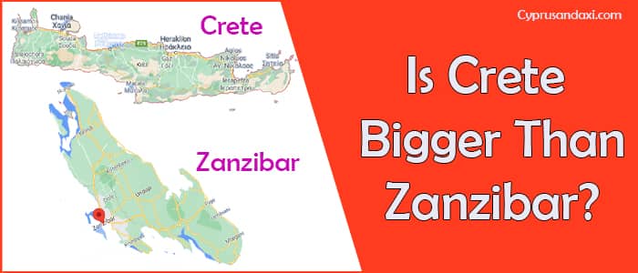 Is Crete bigger than Zanzibar