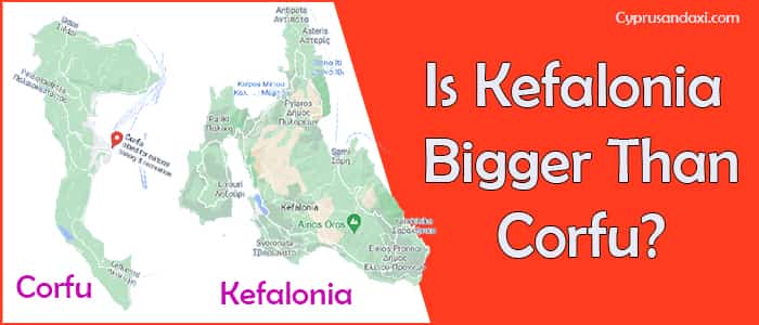 Is Kefalonia bigger than Corfu