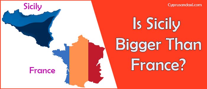 Is Sicily bigger than France
