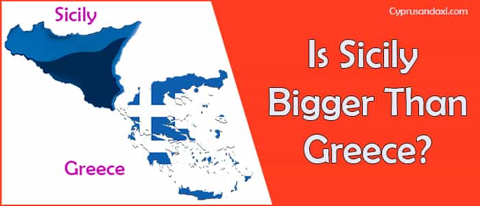 Is Sicily bigger than Greece