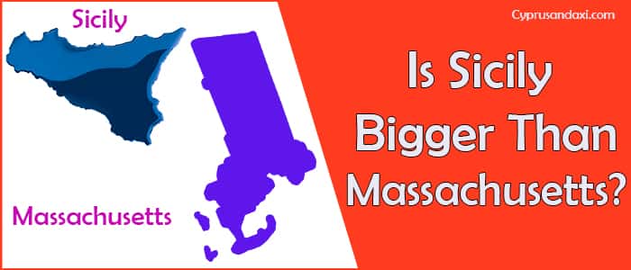 Is Sicily bigger than Massachusetts