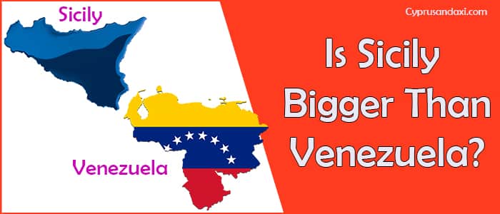 Is Sicily bigger than Venezuela