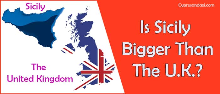 Is Sicily bigger than the UK