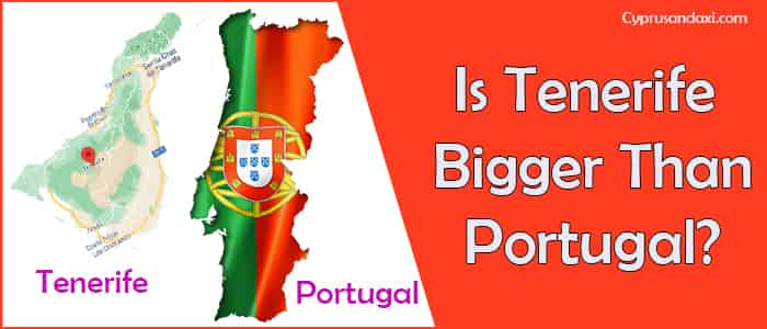 Is Tenerife bigger than Portugal