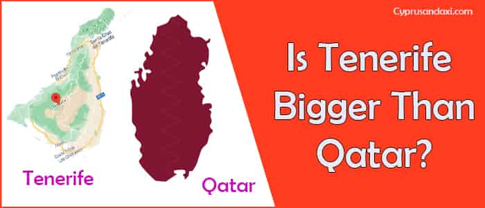 Is Tenerife bigger than Qatar