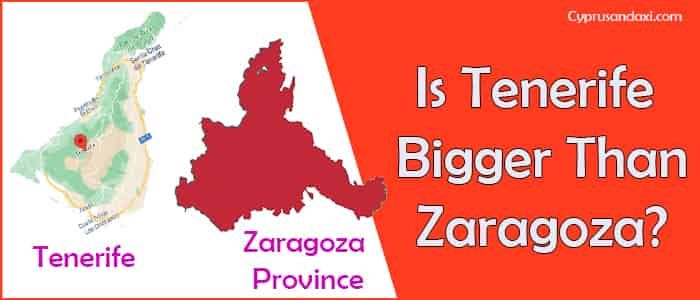 Is Tenerife bigger than Zaragoza Province