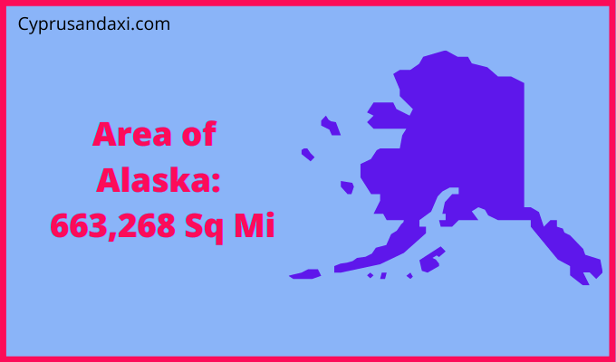 Area of Alaska compared to Canada