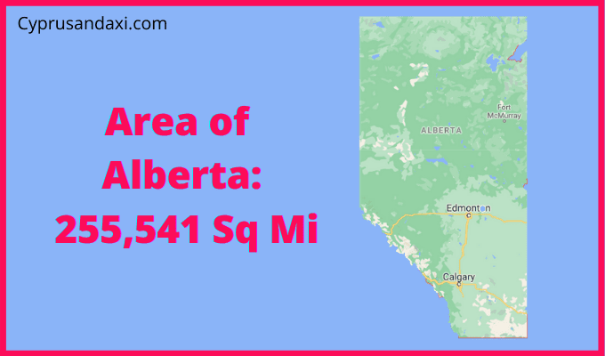 Area of Alberta compared to Scotland