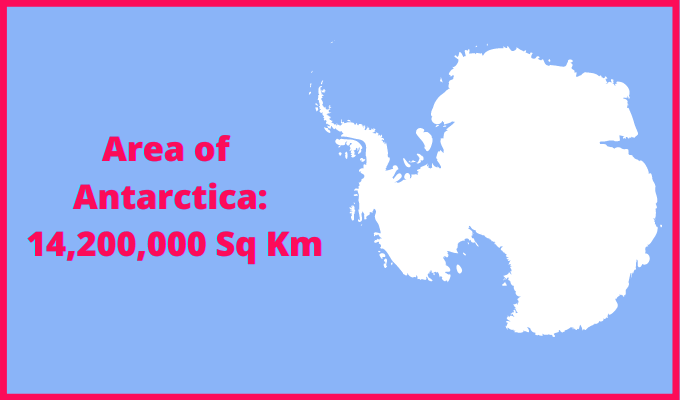 Area of Antarctica compared to Australia