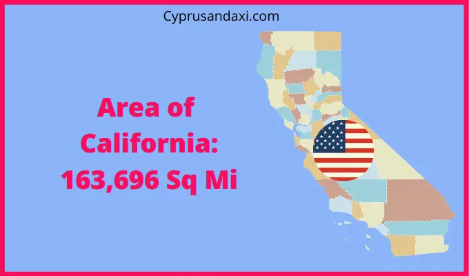 Area of California compared to Canada