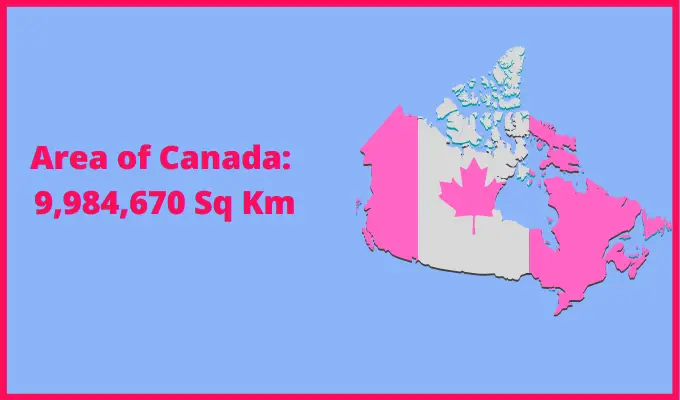 Area of Canada compared to Antarctica