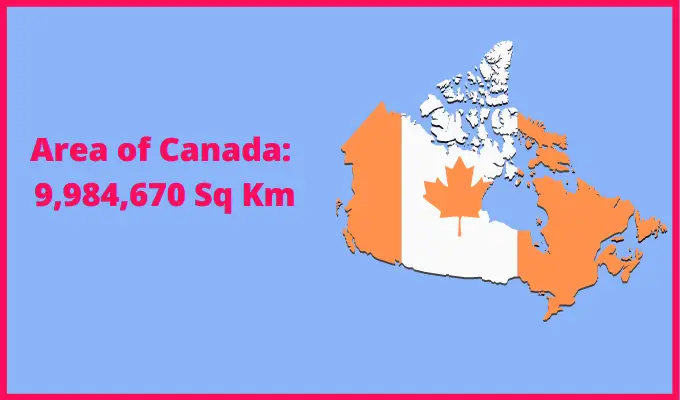 Area of Canada compared to Florida