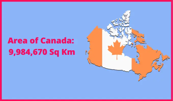 Area of Canada compared to Greenland