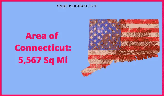 Area of Connecticut compared to Northern Ireland