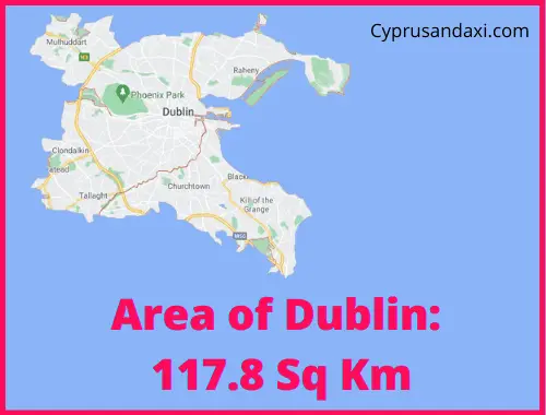 Area of Dublin compared to Malta