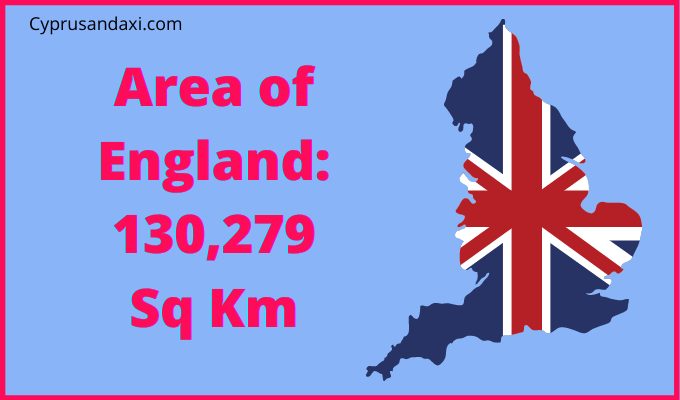 Area of England compared to Alaska