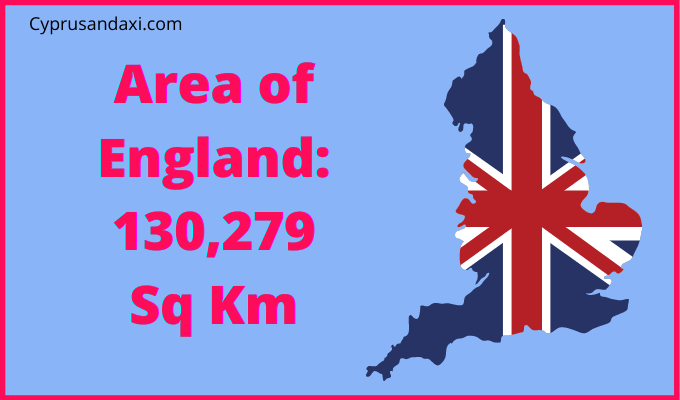 Area of England compared to Austria
