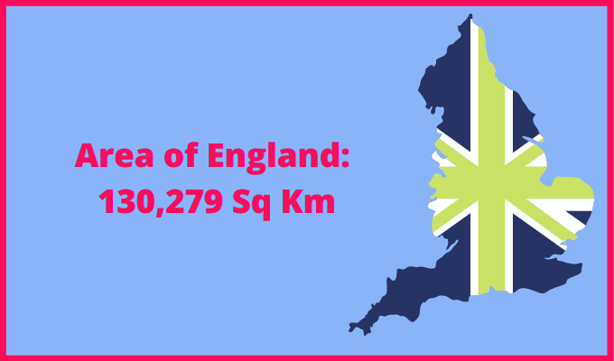 Area of England compared to Georgia US State