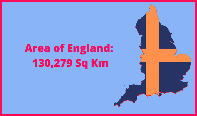 Area of England compared to Mauritius