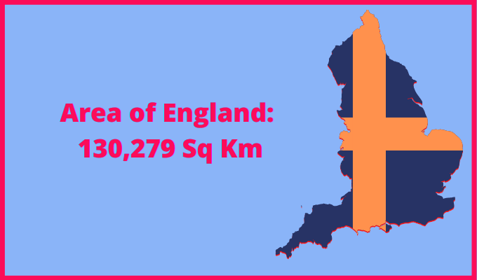 Area of England compared to Montana