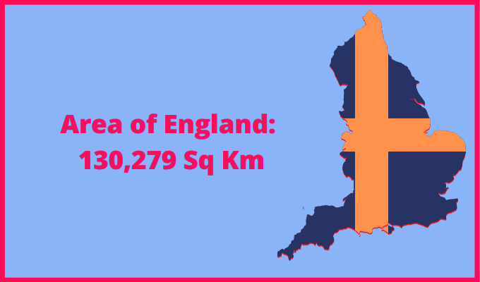Area of England compared to Pennsylvania