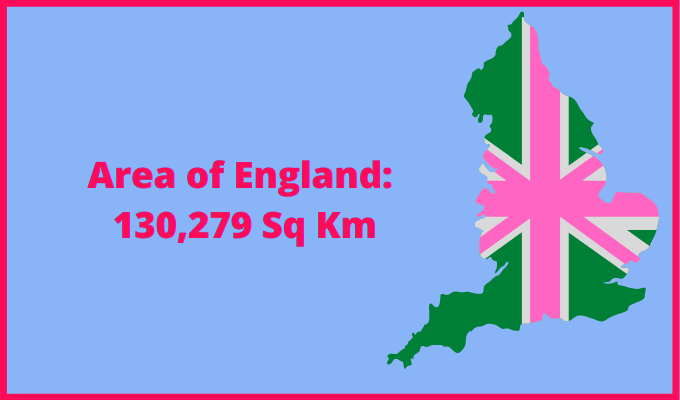 Area of England compared to Tasmania