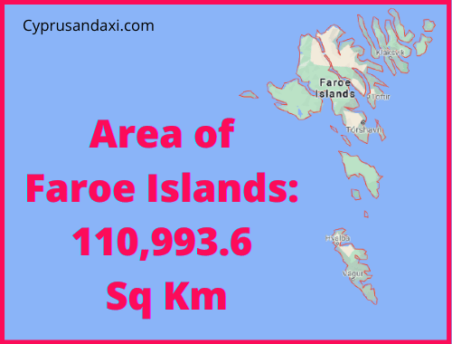 Area of Faroe Islands compared to Malta
