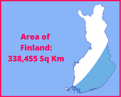 Area of Finland compared to Australia