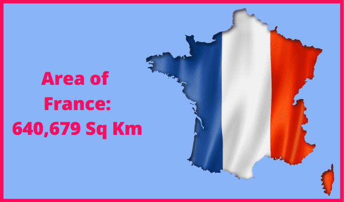Area of France compared to Northern Ireland