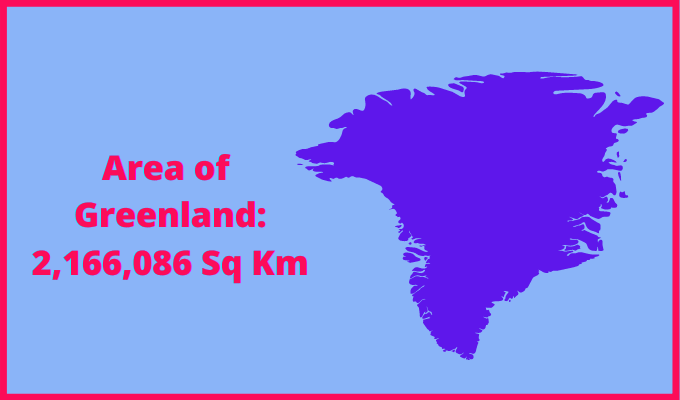 Area of Greenland compared to Canada