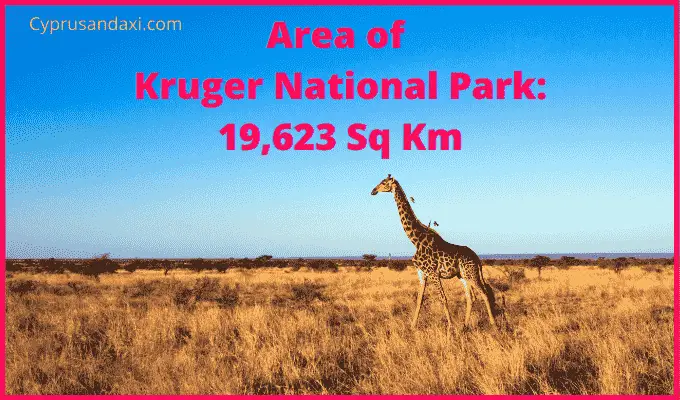 Area of Kruger National Park compared to England