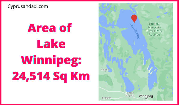 Area of Lake Winnipeg compared to England